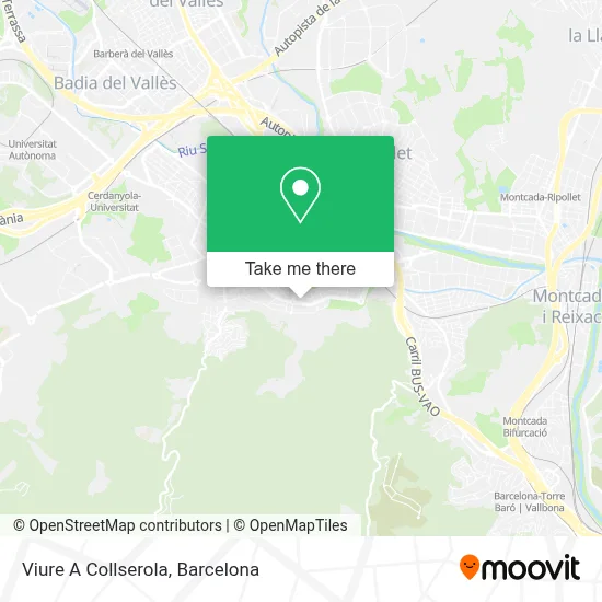 Viure A Collserola map