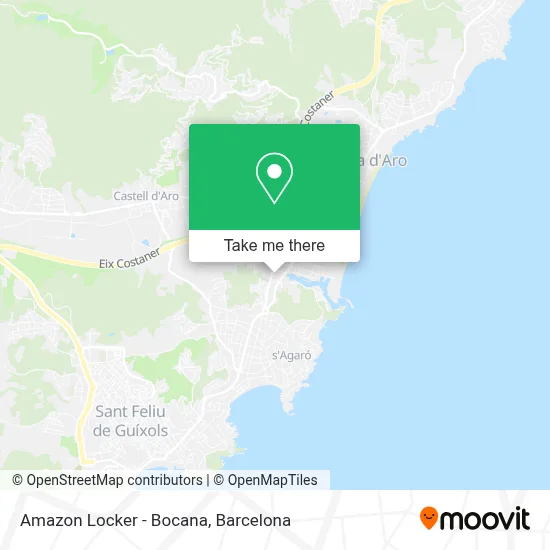 Amazon Locker - Bocana map