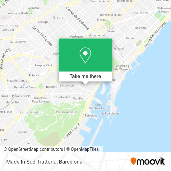 Made In Sud Trattoria map