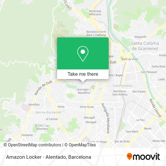 Amazon Locker - Alentado map