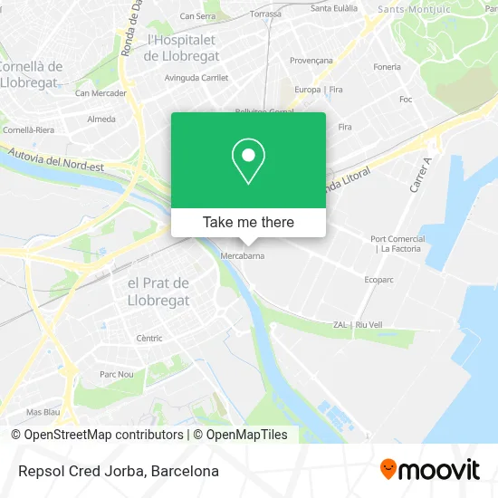 Repsol Cred Jorba map