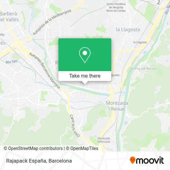 Rajapack España map