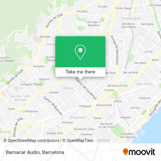 Barnacar Audio map