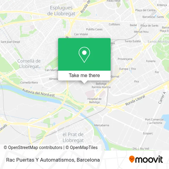 Rac Puertas Y Automatismos map
