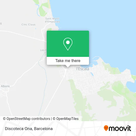 Discoteca Ona map