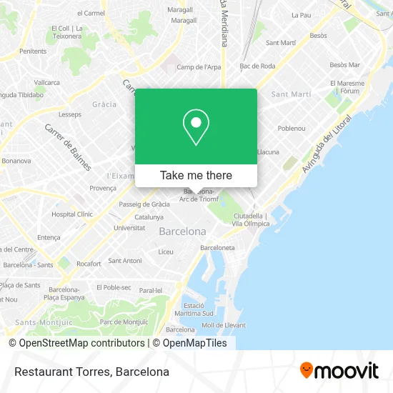 Restaurant Torres map