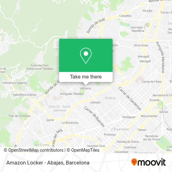Amazon Locker - Abajas map