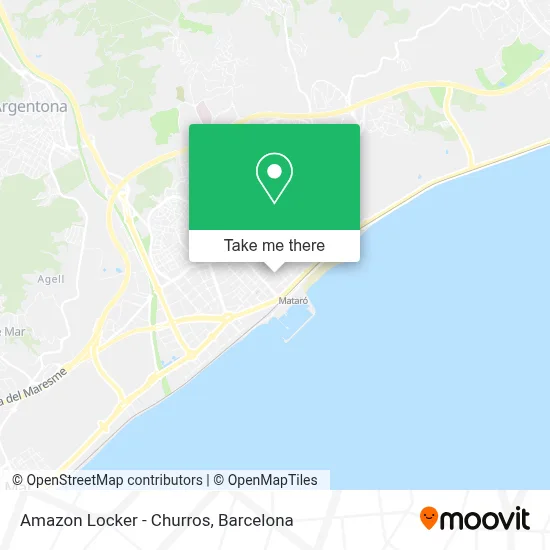 Amazon Locker - Churros map