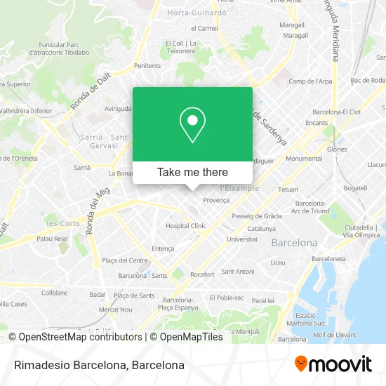 Rimadesio Barcelona map