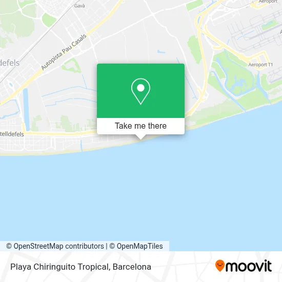 Playa Chiringuito Tropical map