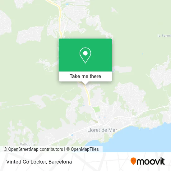Vinted Go Locker map