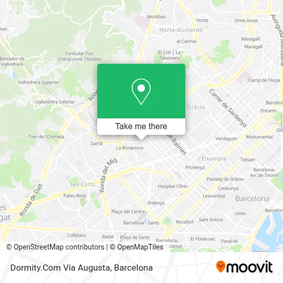 Dormity.Com Via Augusta map