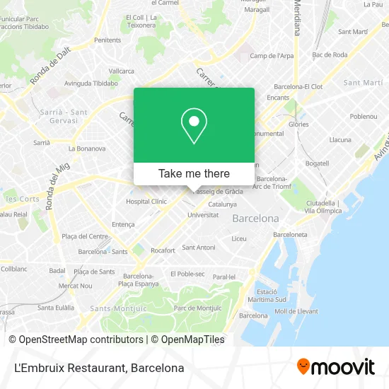 L'Embruix Restaurant map