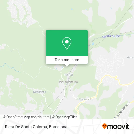 Riera De Santa Coloma map