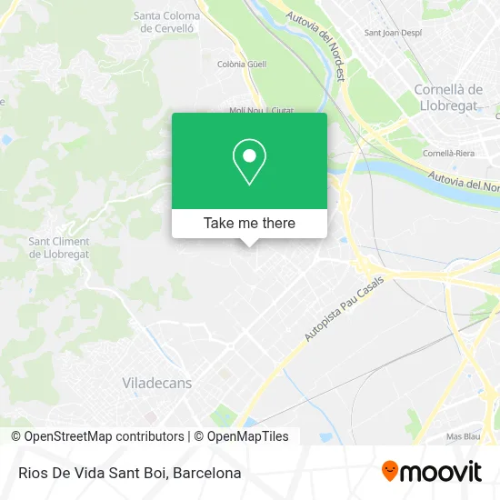 Rios De Vida Sant Boi map