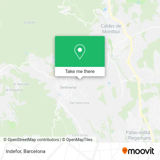 Indefor map