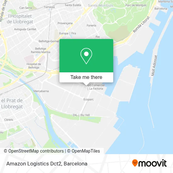 Amazon Logistics Dct2 map