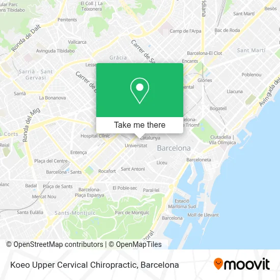 Koeo Upper Cervical Chiropractic map