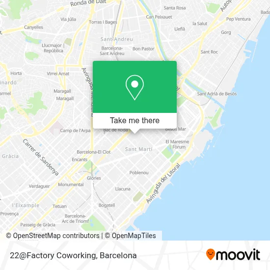 22@Factory Coworking map