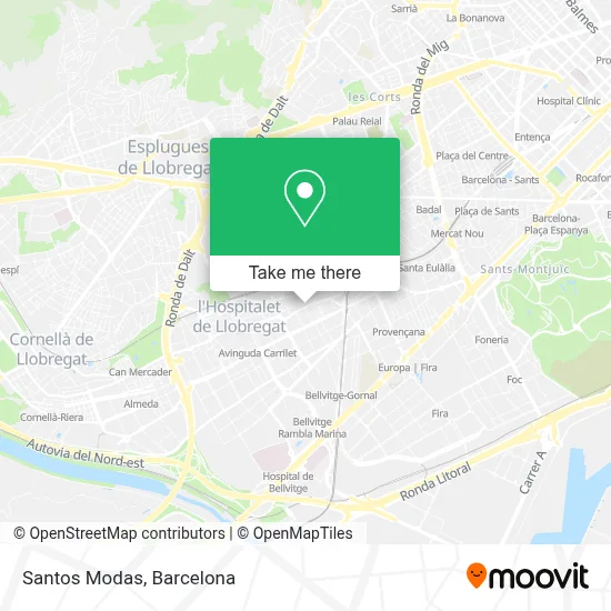 Santos Modas map