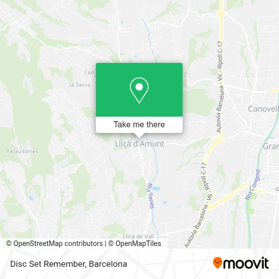 Disc Set Remember map