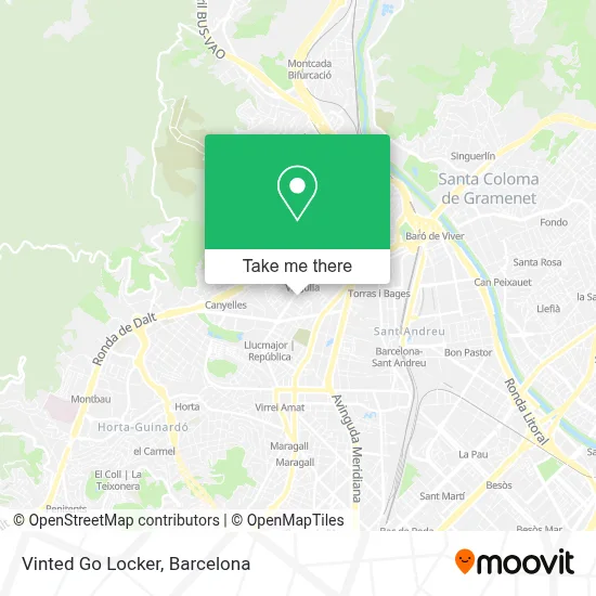Vinted Go Locker map