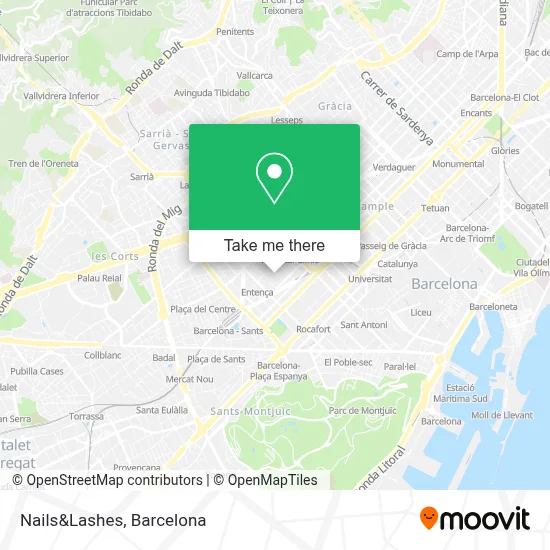 Nails&Lashes map