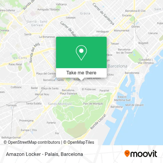 Amazon Locker - Palais map