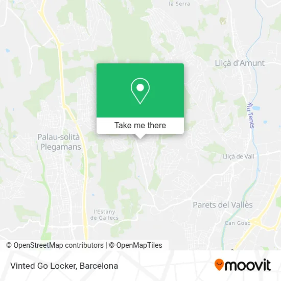Vinted Go Locker map