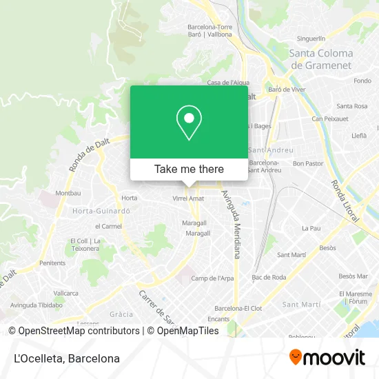 L'Ocelleta map