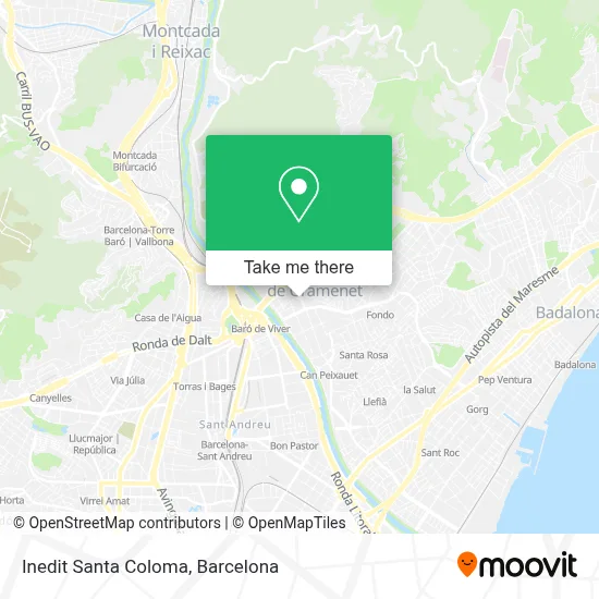 Inedit Santa Coloma map