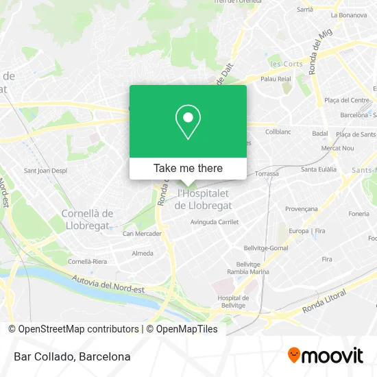 Bar Collado map