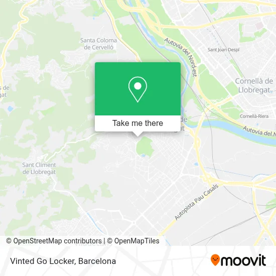 Vinted Go Locker map