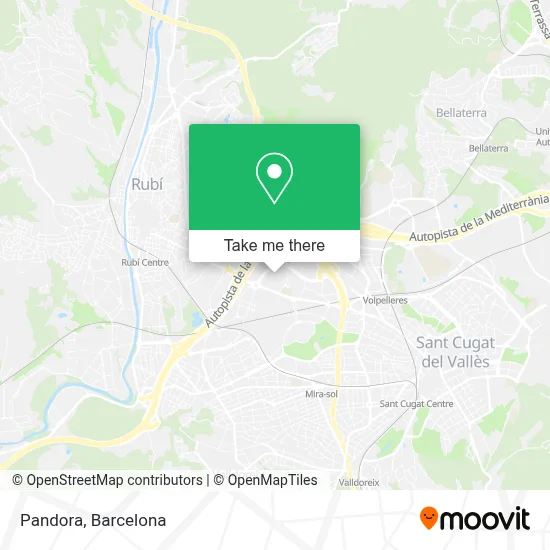 Pandora map