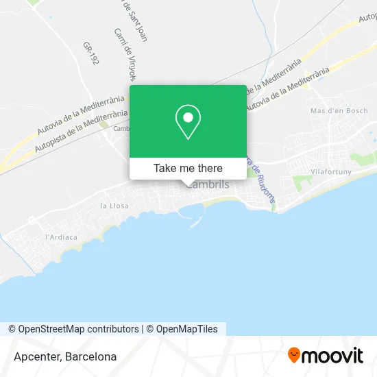 Apcenter map