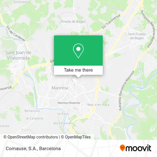 Comause, S.A. map