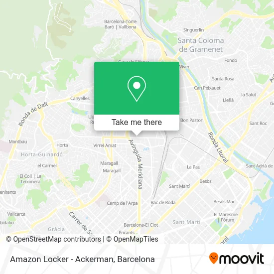Amazon Locker - Ackerman map