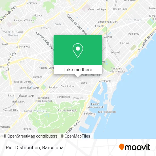 Pier Distribution map