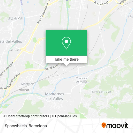 Spacwheels map