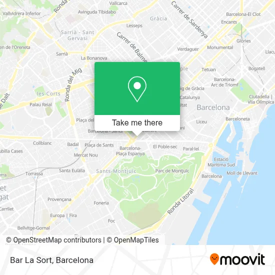 Bar La Sort map