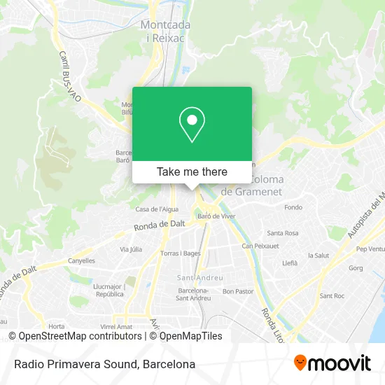 Radio Primavera Sound map
