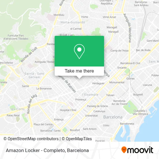 Amazon Locker - Completo map