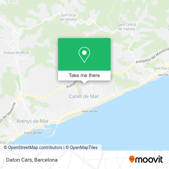 Daton Cars map