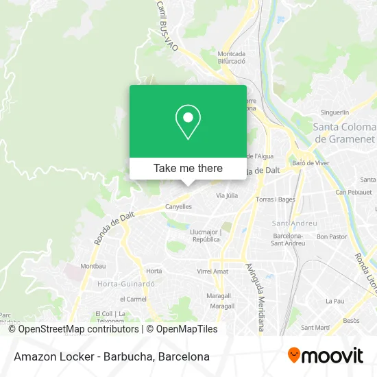 Amazon Locker - Barbucha map