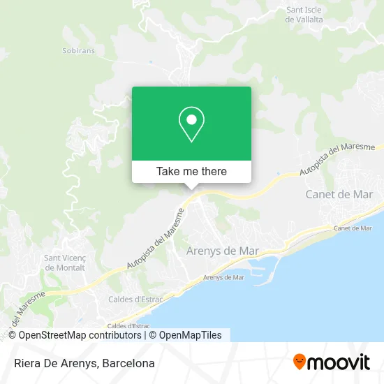 Riera De Arenys map