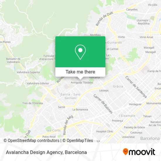 Avalancha Design Agency map