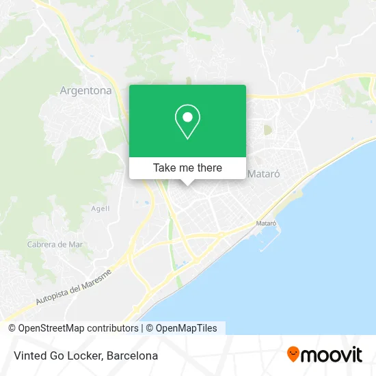 Vinted Go Locker map