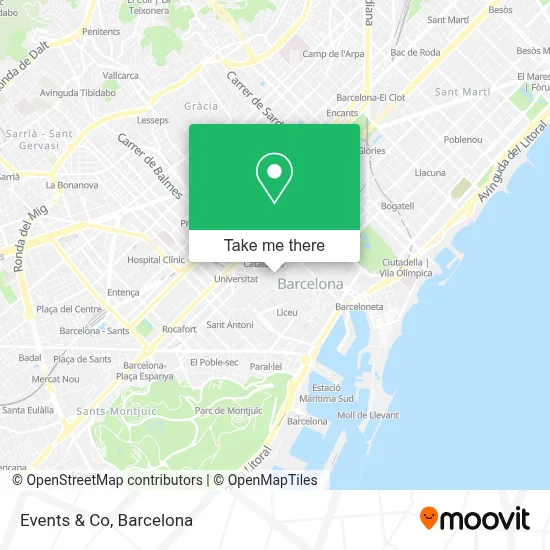 Events & Co map
