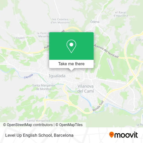 Level Up English School map