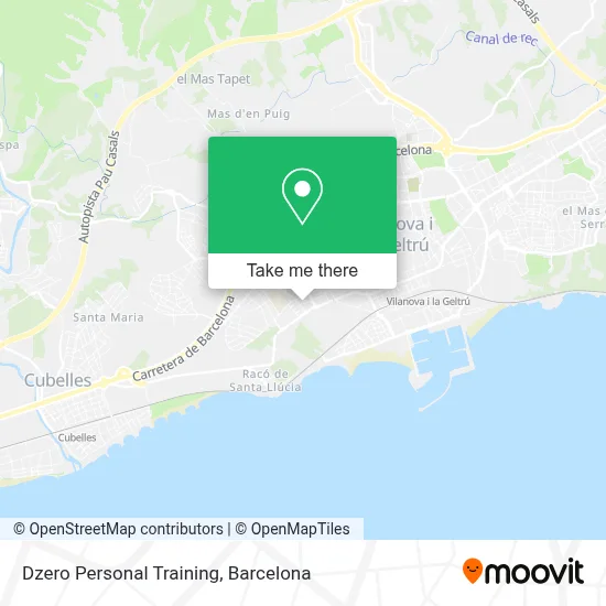 Dzero Personal Training map